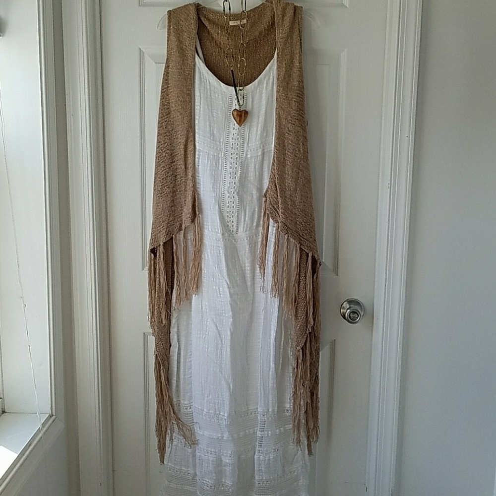 White cotton summer dress